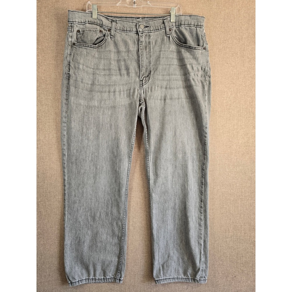 Levis 514 Straight Fit Gray Denim Jeans Mens 40x30 00514-1564